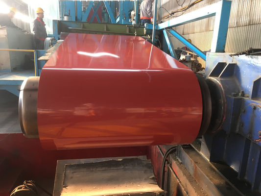 600-1250mm RAL Color Coated Coil Nhà sản xuất 300-550MPa Độ bền kéo