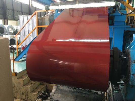 Đường cuộn thép sơn trước đáng tin cậy Nhiều màu sắc với lớp phủ kẽm
