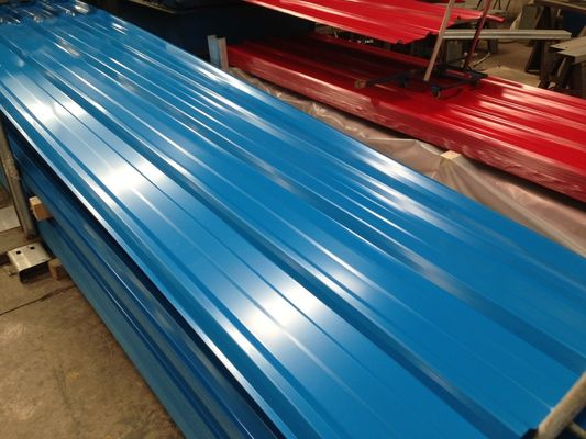 0.13-0.5mm Gi tấm mái lợp lợp lợp, 60-95HRB Lớp kim loại galvanized lợp