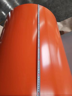 Vòng thép PPGL màu đỏ 0.13mm-0.8mm ốp nhựa ốp nhựa chống ăn mòn
